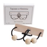 Деревянная головоломка Тарзан и кокосы ― AmigoToy