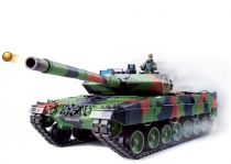 Танк р/у 2.4GHz 1:16 Heng Long Leopard II A6 в металле с пневмопушкой и дымом (HL3889-1PRO)