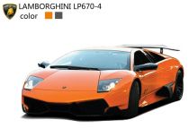 Машинка микро р/у 1:43 лиценз. Lamborghini LP670 (оранжевый) 