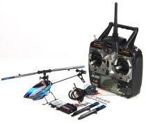 Вертолёт 3D микро р/у 2.4GHz WL Toys V922 FBL (синий) 