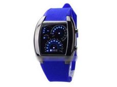 Бинарные часы Led Watch Спидометр Синие ― AmigoToy