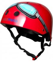 Шлем детский Kiddi Moto Красный Очки пилота