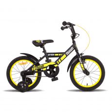 Велосипед 16" PRIDE FLASH Черно-жёлтый матовый 2015 ― AmigoToy