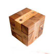 Деревянная головоломка Куб с гвоздями