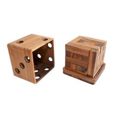 Деревянная головоломка 3D Куб 25 (Y) ― AmigoToy
