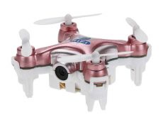 Квадрокоптер нано Wi-Fi Cheerson CX-10W с камерой (розовый) ― AmigoToy