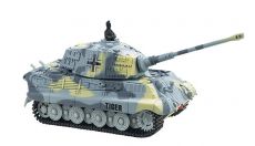 Танк микро р/у 1:72 King Tiger со звуком (серый, 49MHz) ― AmigoToy