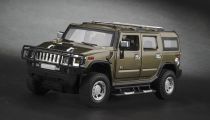 Машинка р/у 1:24 Meizhi лиценз. Hummer H2 металлическая (темно-зеленый) 