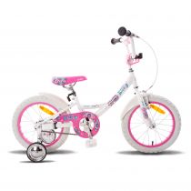 Велосипед 16" PRIDE Kelly бело-розовый глянцевый 2015